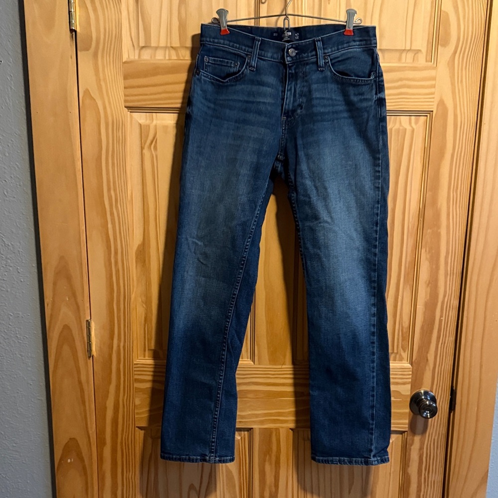 Hollister Dark Blue Straight Jeans